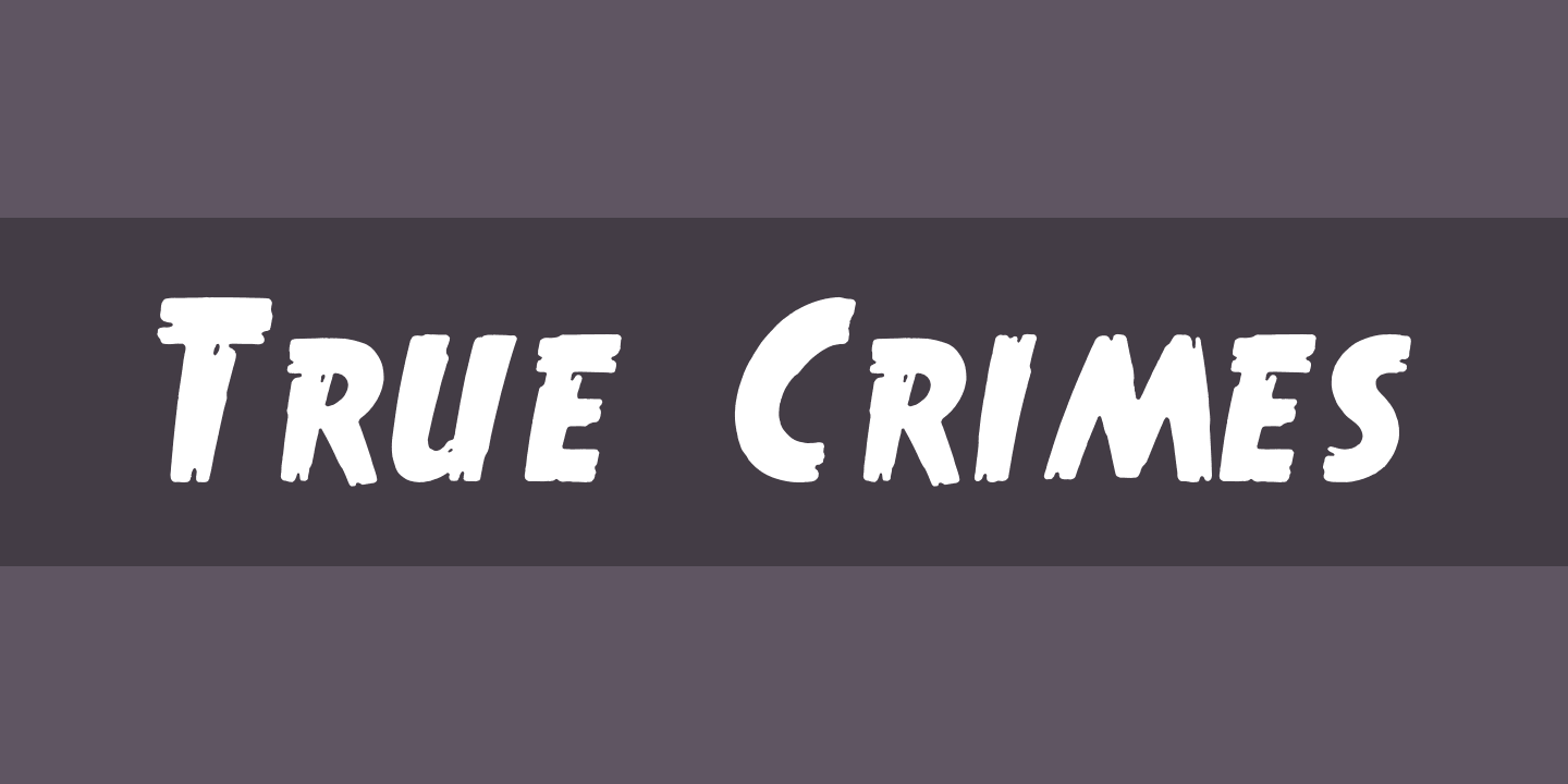 Шрифт True Crimes